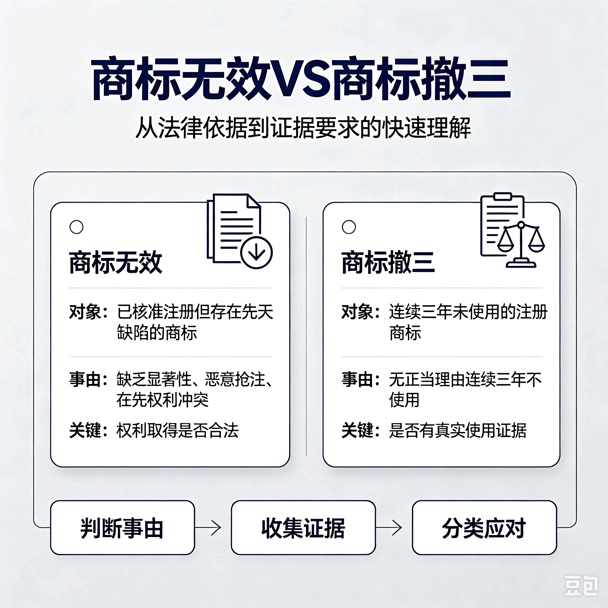 商标无效VS商标撤三！到底哪一个才符合你的情况呢？