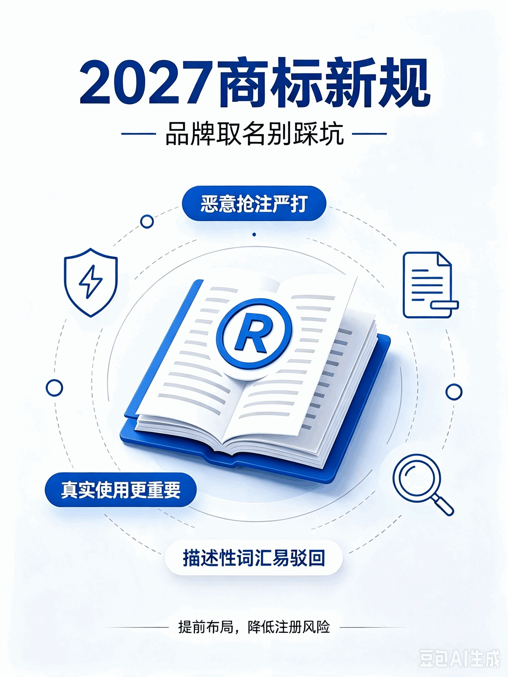 新《商标法》2027年1月1日施行！七大变化，企业必看！